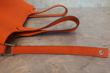 將圖片載入圖庫檢視器 HERMES/エルメス ピコタンロックMM トリヨンクレマンス オレンジ □O刻印 ハンドバッグ 800020102