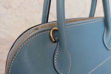 将图片加载到图库查看器,HERMES/BOLIDE 31 Graine Couchevel leather Blue jean □F刻印 Shoulder bag 800080077