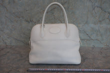 Load image into Gallery viewer, HERMES/BOLIDE 31 Clemence leather White □K Engraving Shoulder bag 800020101