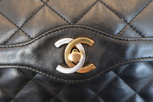 画像をギャラリービューアに読み込む, CHANEL/シャネル パリ限定マトラッセダブルフラップチェーンショルダーバッグ ラムスキン ブラック/ゴールド金具 ショルダーバッグ 700100119