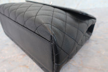 Load image into Gallery viewer, CHANEL Matelasse trapezoid hand bag Caviar skin Black/Silver hadware Hand bag 700110180