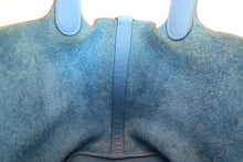 将图片加载到图库查看器,HERMES PICOTIN LOCK PM Clemence leather Blue zanzibar D刻印 Hand bag 800070176