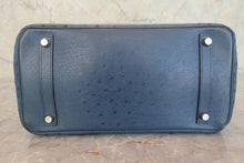 將圖片載入圖庫檢視器 HERMES/エルメス バーキン30 オーストリッチ ブルーブライトン □C刻印 ハンドバッグ 800020106