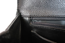 Load image into Gallery viewer, CHANEL Matelasse trapezoid hand bag Caviar skin Black/Silver hadware Hand bag 700110180