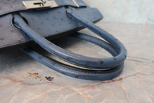 將圖片載入圖庫檢視器 HERMES/エルメス バーキン30 オーストリッチ ブルーブライトン □C刻印 ハンドバッグ 800020106