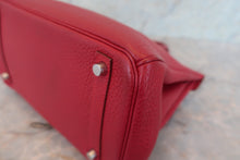 將圖片載入圖庫檢視器 HERMES/エルメス バーキン30 トゴ ルージュガランス □M刻印 ハンドバッグ 700060284