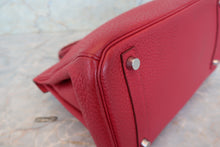 將圖片載入圖庫檢視器 HERMES/エルメス バーキン30 トゴ ルージュガランス □M刻印 ハンドバッグ 700060284