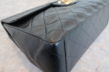 Load image into Gallery viewer, CHANEL Big Matelasse single flap chain shoulder bag Lambskin Black/Gold hadware Shoulder bag 700090066