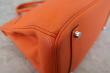 将图片加载到图库查看器,HERMES BIRKIN 35 Togo leather Orange □O刻印 Hand bag 800010192