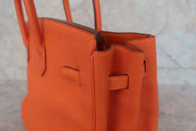 将图片加载到图库查看器,HERMES BIRKIN 35 Togo leather Orange □O刻印 Hand bag 800010192
