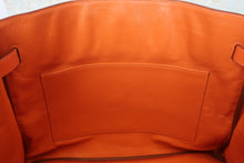 将图片加载到图库查看器,HERMES BIRKIN 35 Togo leather Orange □O刻印 Hand bag 800010192