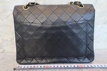 画像をギャラリービューアに読み込む, CHANEL/シャネル マトラッセWフラップWチェーンショルダーバッグ ラムスキン ブラック/ゴールド金具 ショルダーバッグ 700100120