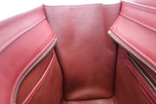 Load image into Gallery viewer, CELINE LUGGAGE MICRO SHOPPER Leather Bordeaux Tote bag 500050117