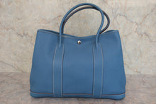將圖片載入圖庫檢視器 HERMES/エルメス ガーデンパーティPM ネゴンダ アズール □O刻印 トートバッグ 800020132