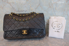 Load image into Gallery viewer, CHANEL Matelasse double flap double chain shoulder bag Lambskin Black/Gold hadware Shoulder bag 800060044
