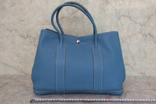 將圖片載入圖庫檢視器 HERMES/エルメス ガーデンパーティPM ネゴンダ アズール □O刻印 トートバッグ 800020132