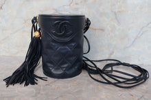 Load image into Gallery viewer, CHANEL Matelasse fringe shoulder bag Lambskin Navy/Gold hadware Shoulder bag 700110179