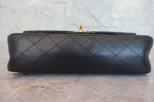 Load image into Gallery viewer, CHANEL Matelasse double flap double chain shoulder bag Lambskin Black/Gold hadware Shoulder bag 800060044