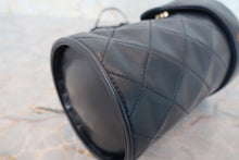 Load image into Gallery viewer, CHANEL Matelasse fringe shoulder bag Lambskin Navy/Gold hadware Shoulder bag 700110179