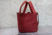 將圖片載入圖庫檢視器 HERMES/エルメス ピコタンロックGM トリヨンクレマンス/ヴォースイフト ルージュアッシュ/ブリック □R刻印 ハンドバッグ 800020127