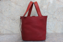 將圖片載入圖庫檢視器 HERMES/エルメス ピコタンロックGM トリヨンクレマンス/ヴォースイフト ルージュアッシュ/ブリック □R刻印 ハンドバッグ 800020127