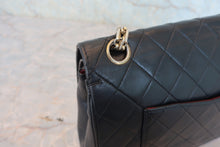 將圖片載入圖庫檢視器 CHANEL/シャネル マトラッセWフラップWチェーンショルダーバッグ ラムスキン ブラック/ゴールド金具 ショルダーバッグ 800060219