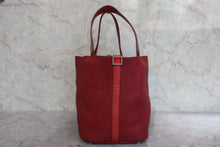 將圖片載入圖庫檢視器 HERMES/エルメス ピコタンロックGM トリヨンクレマンス/ヴォースイフト ルージュアッシュ/ブリック □R刻印 ハンドバッグ 800020127