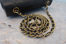 Load image into Gallery viewer, CHANEL Mini Matelasse single flap chain shoulder bag Lambskin Black/Gold hadware Shoulder bag 800020241