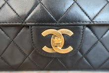 將圖片載入圖庫檢視器 CHANEL/シャネル マトラッセWフラップWチェーンショルダーバッグ ラムスキン ブラック/ゴールド金具 ショルダーバッグ 800060219
