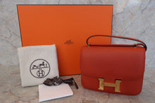 将图片加载到图库查看器,HERMES CONSTANCE3 MINI Epsom leather Capucine Z刻印 Shoulder bag 500090219
