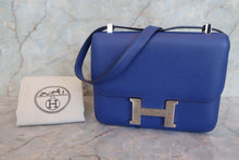 画像をギャラリービューアに読み込む, HERMES/エルメス コンスタンス3 24 ヴォーエプソン ブルーエレクトリック □O刻印 ショルダーバッグ 800010009