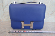 將圖片載入圖庫檢視器 HERMES/エルメス コンスタンス3 24 ヴォーエプソン ブルーエレクトリック □O刻印 ショルダーバッグ 800010009
