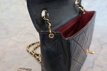 画像をギャラリービューアに読み込む, CHANEL/シャネル ミニマトラッセシングルフラップチェーンショルダーバッグ ラムスキン ブラック/ゴールド金具 ショルダーバッグ 700100117