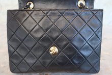 画像をギャラリービューアに読み込む, CHANEL/シャネル ミニマトラッセシングルフラップチェーンショルダーバッグ ラムスキン ブラック/ゴールド金具 ショルダーバッグ 700100117