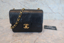 画像をギャラリービューアに読み込む, CHANEL/シャネル ミニマトラッセシングルフラップチェーンショルダーバッグ ラムスキン ブラック/ゴールド金具 ショルダーバッグ 800030025