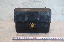 画像をギャラリービューアに読み込む, CHANEL/シャネル ミニマトラッセシングルフラップチェーンショルダーバッグ ラムスキン ブラック/ゴールド金具 ショルダーバッグ 800030025
