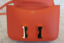将图片加载到图库查看器,HERMES CONSTANCE3 MINI Epsom leather Capucine Z刻印 Shoulder bag 500090219