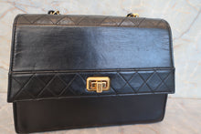 画像をギャラリービューアに読み込む, CHANEL/シャネル 2.55台形チェーンショルダーバッグ ラムスキン ブラック/ゴールド金具 ショルダーバッグ 700100111