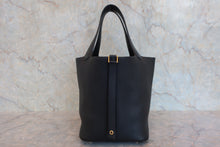 Load image into Gallery viewer, HERMES PICOTIN LOCK MM Clemence leather Black C Engraving Hand bag 800090077