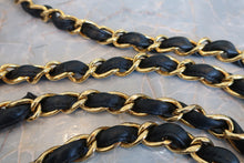 Load image into Gallery viewer, CHANEL Medium Matelasse single flap chain shoulder bag Lambskin Navy/Gold hadware Shoulder bag 700090075