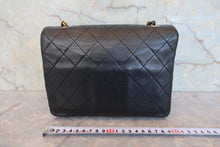 画像をギャラリービューアに読み込む, CHANEL/シャネル ミニマトラッセシングルフラップチェーンショルダーバッグ ラムスキン ブラック/ゴールド金具 ショルダーバッグ 800020086