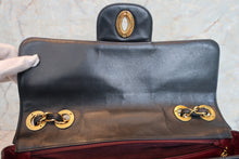 Load image into Gallery viewer, CHANEL Medium Matelasse single flap chain shoulder bag Lambskin Navy/Gold hadware Shoulder bag 700090075