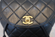 画像をギャラリービューアに読み込む, CHANEL/シャネル マトラッセチェーンリュック ラムスキン ブラック/ゴールド金具 リュック 800030171