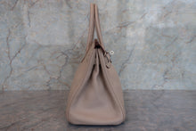Load image into Gallery viewer, HERMES BIRKIN 30 Clemence leather Beige □H Engraving Hand bag 700070091