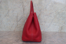 将图片加载到图库查看器,HERMES GARDEN PARTY PM Negonda leather Rouge □L刻印 Tote bag 700120106