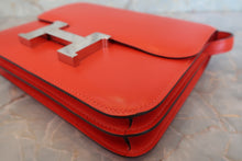 Load image into Gallery viewer, HERMES CONSTANCE3 MINI Box carf leather Rouge piment A Engraving Shoulder bag 700090103