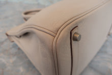 Load image into Gallery viewer, HERMES BIRKIN 30 Clemence leather Beige □H Engraving Hand bag 700070091
