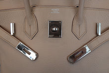 Load image into Gallery viewer, HERMES BIRKIN 30 Clemence leather Beige □H Engraving Hand bag 700070091