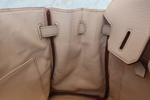 Load image into Gallery viewer, HERMES BIRKIN 30 Clemence leather Beige □H Engraving Hand bag 700070091