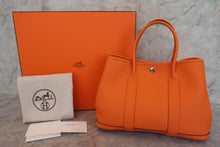 將圖片載入圖庫檢視器 HERMES/エルメス ガーデンパーティTPM ネゴンダ オレンジ □N刻印 トートバッグ 700090077